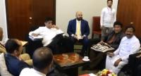Sajith Meets Tamil and Muslim MPs In Parliament